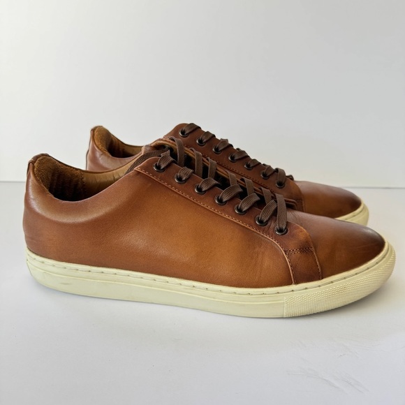Thursday Boot Company Premier Men Low Top Sneakers Brown Leather 9.5 Wide Casual - Picture 2 of 11